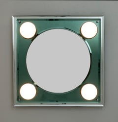 Antonio Lupi Mid-Century Modern Italian Mirror Lighted, 1970s