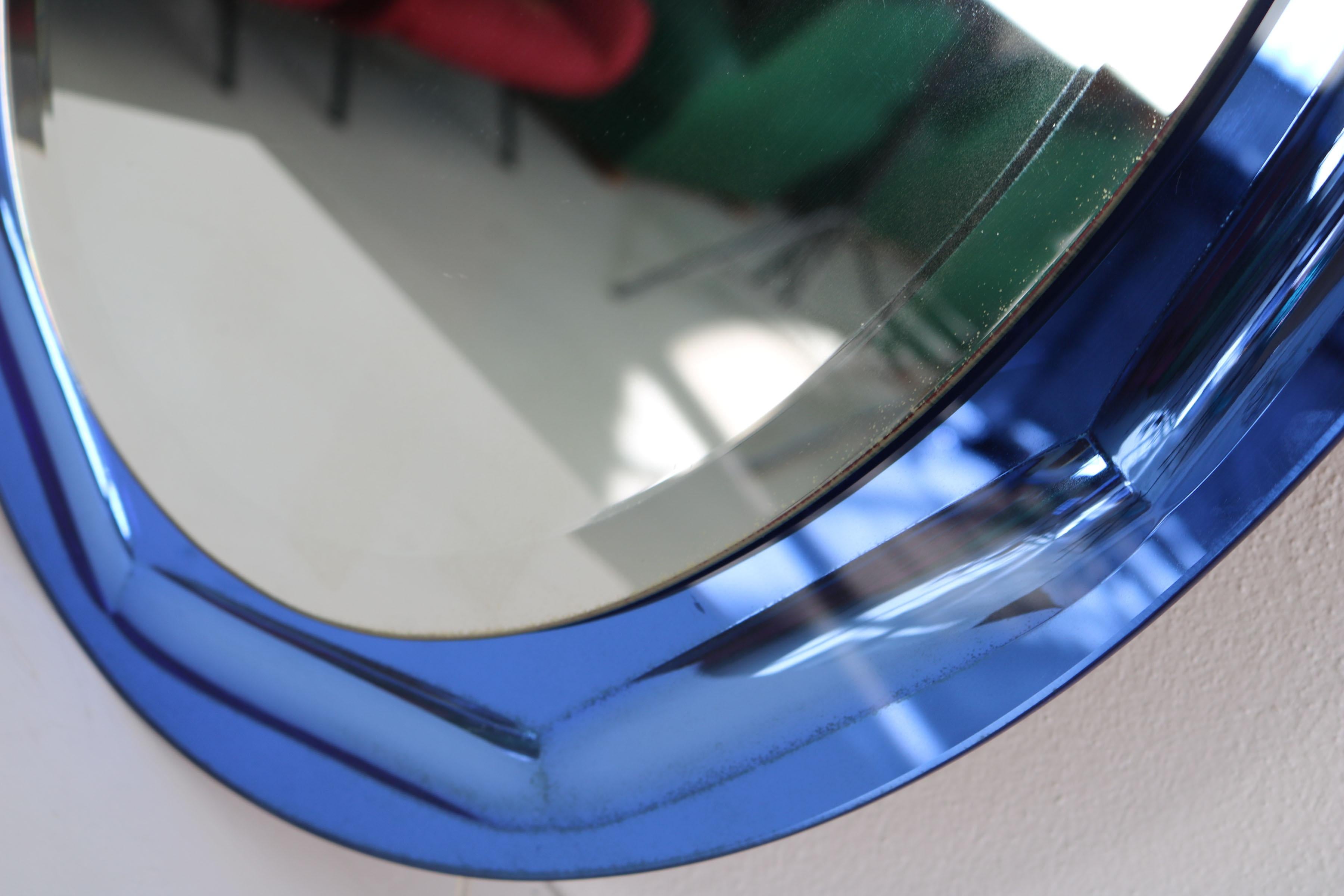 Antonio Lupi Oval, Two- Tone, Italian Mirror, by Cristal Luxor 8