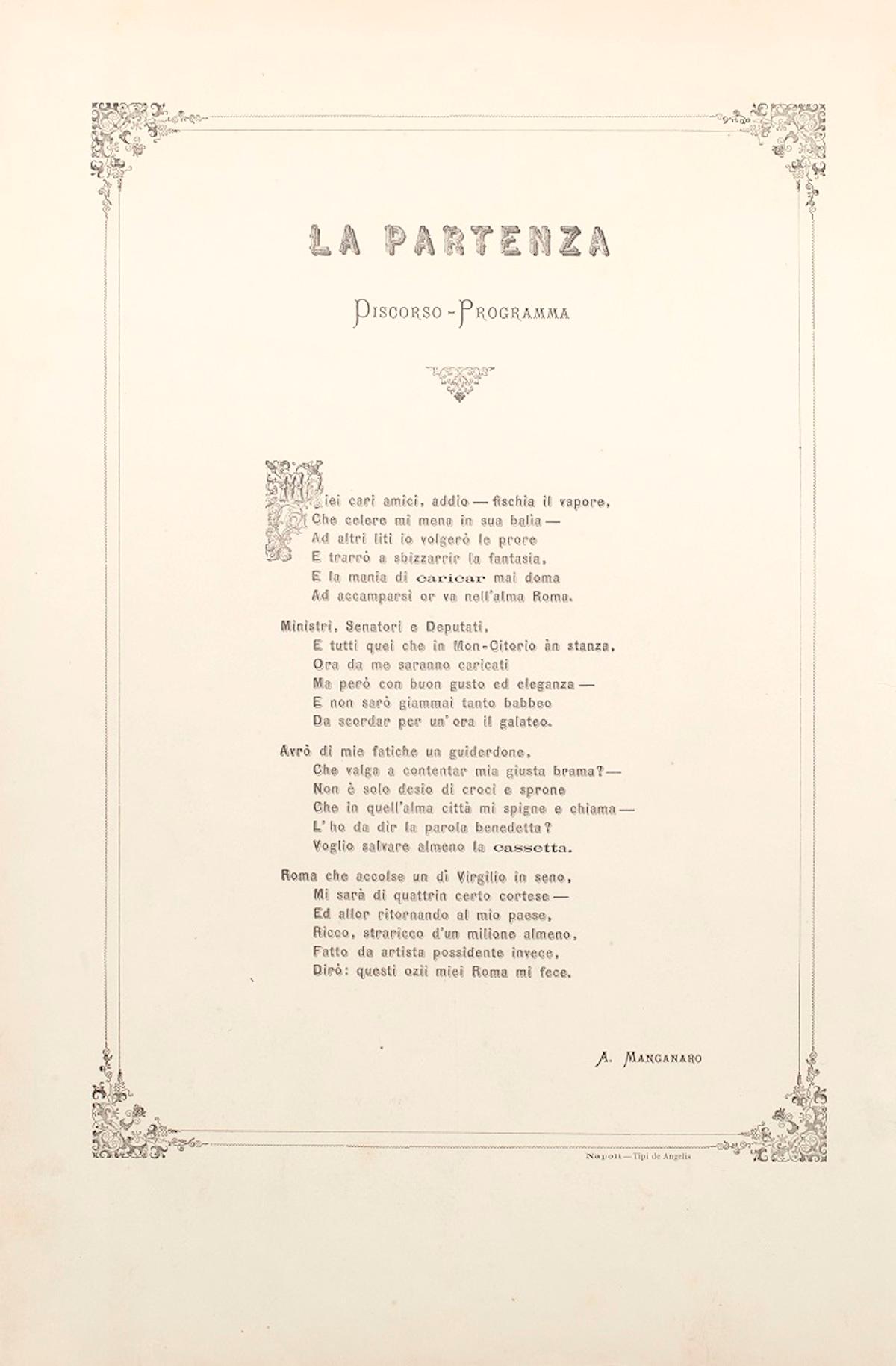 Album di Montecitorio - Lithograph by A. Maganaro - 1872 - Print by Antonio Manganaro