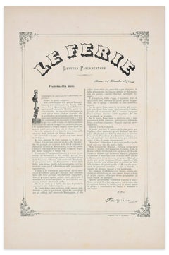 Été de Noël  - Lithographie de A. Maganaro - 1872