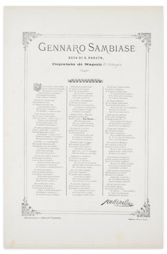 One at a Time - Lithographie de A. Maganaro - 1872