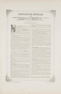 Puritani di Sinistra  - Lithographie de A. Maganaro - 1872