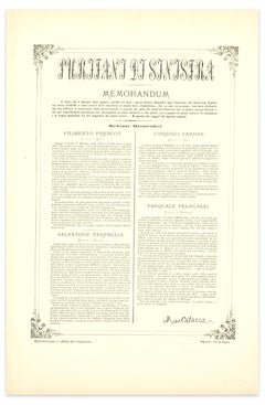 Puritans of the Left - Lithograph by A. Maganaro - 1872