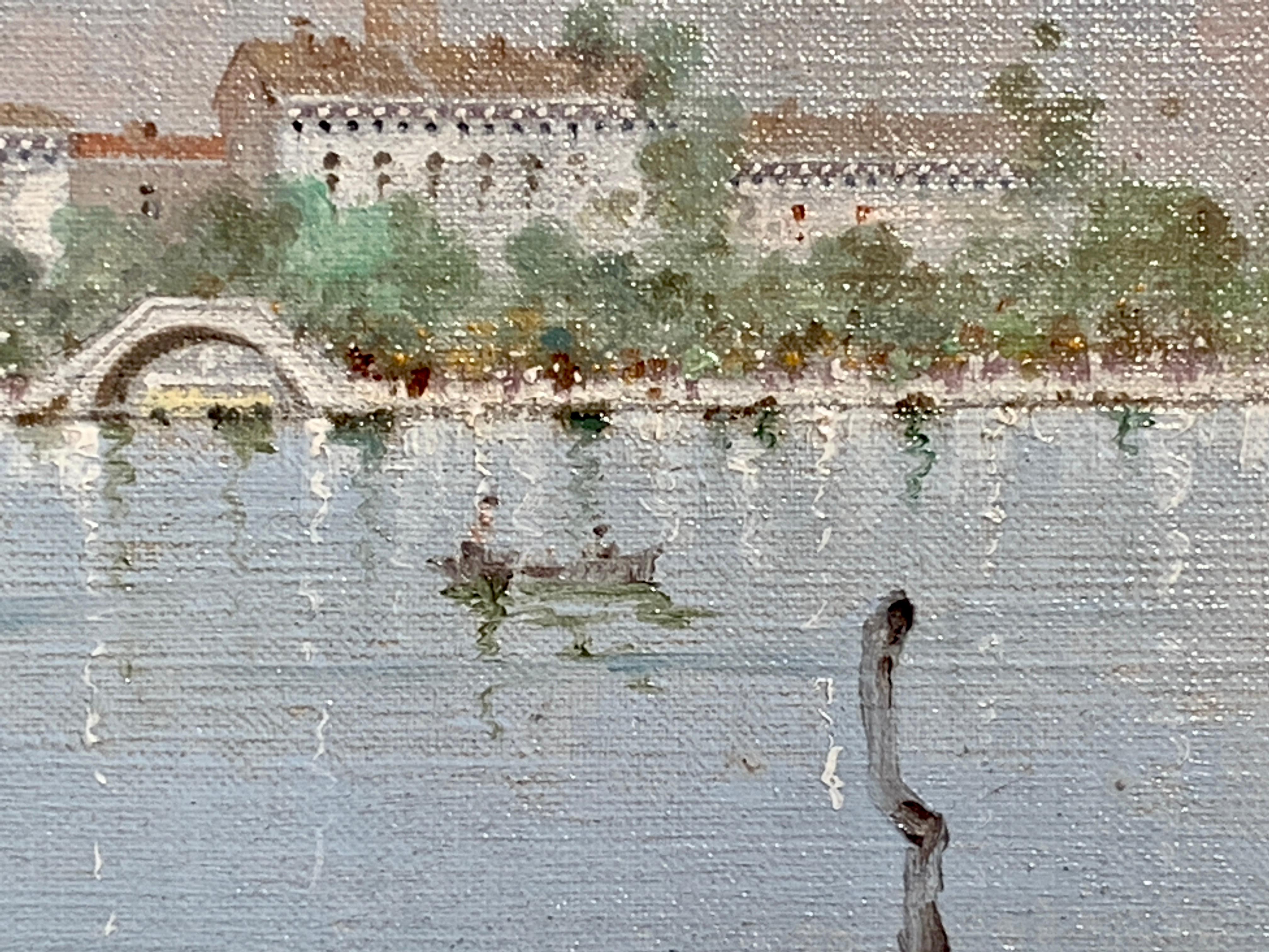 Coppia di vedute di Venezia del XX secolo, vicino a San Marco e allo Squero di San Trovaso in vendita 5