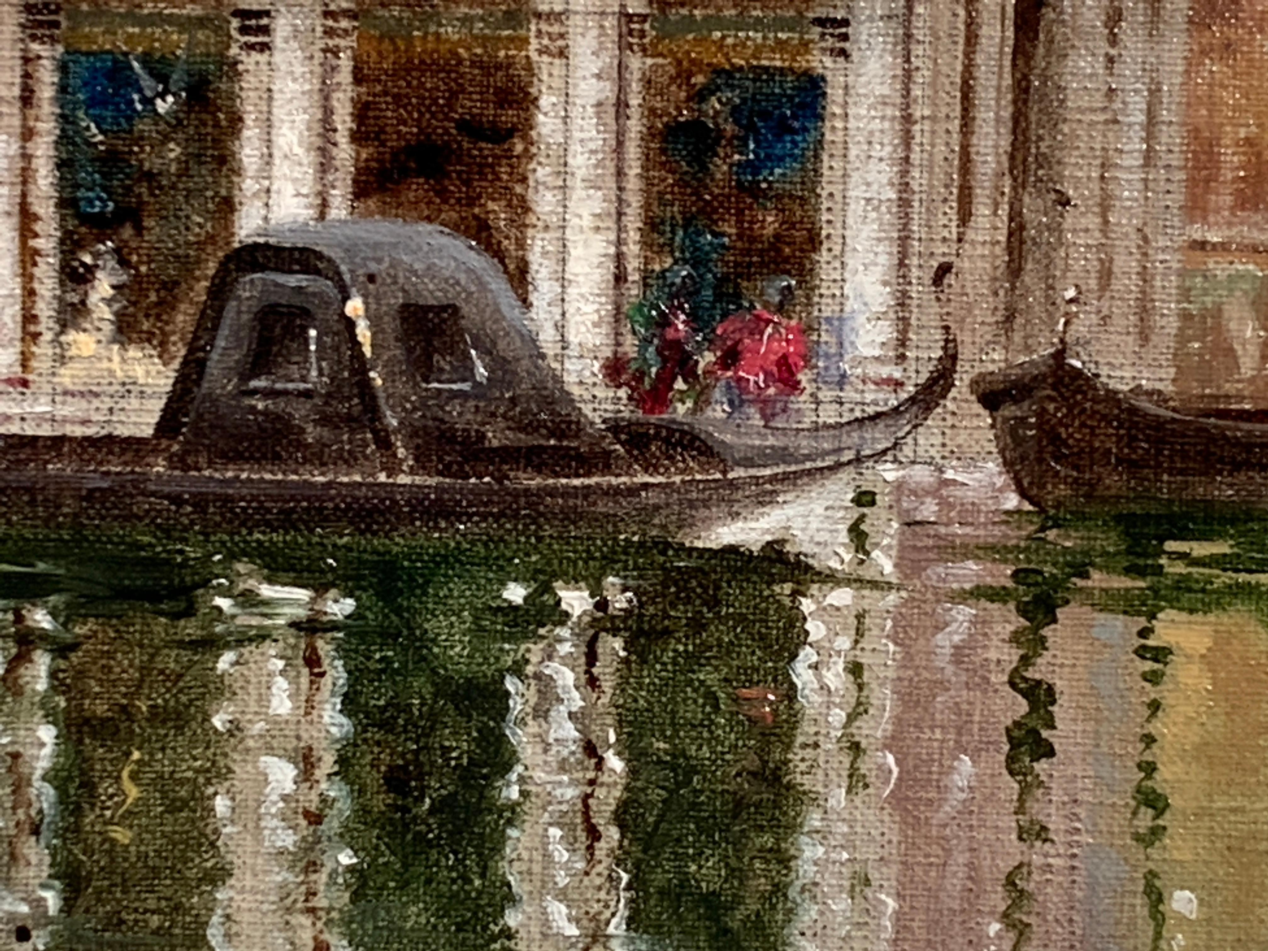 Coppia di vedute di Venezia del XX secolo, vicino a San Marco e allo Squero di San Trovaso in vendita 6