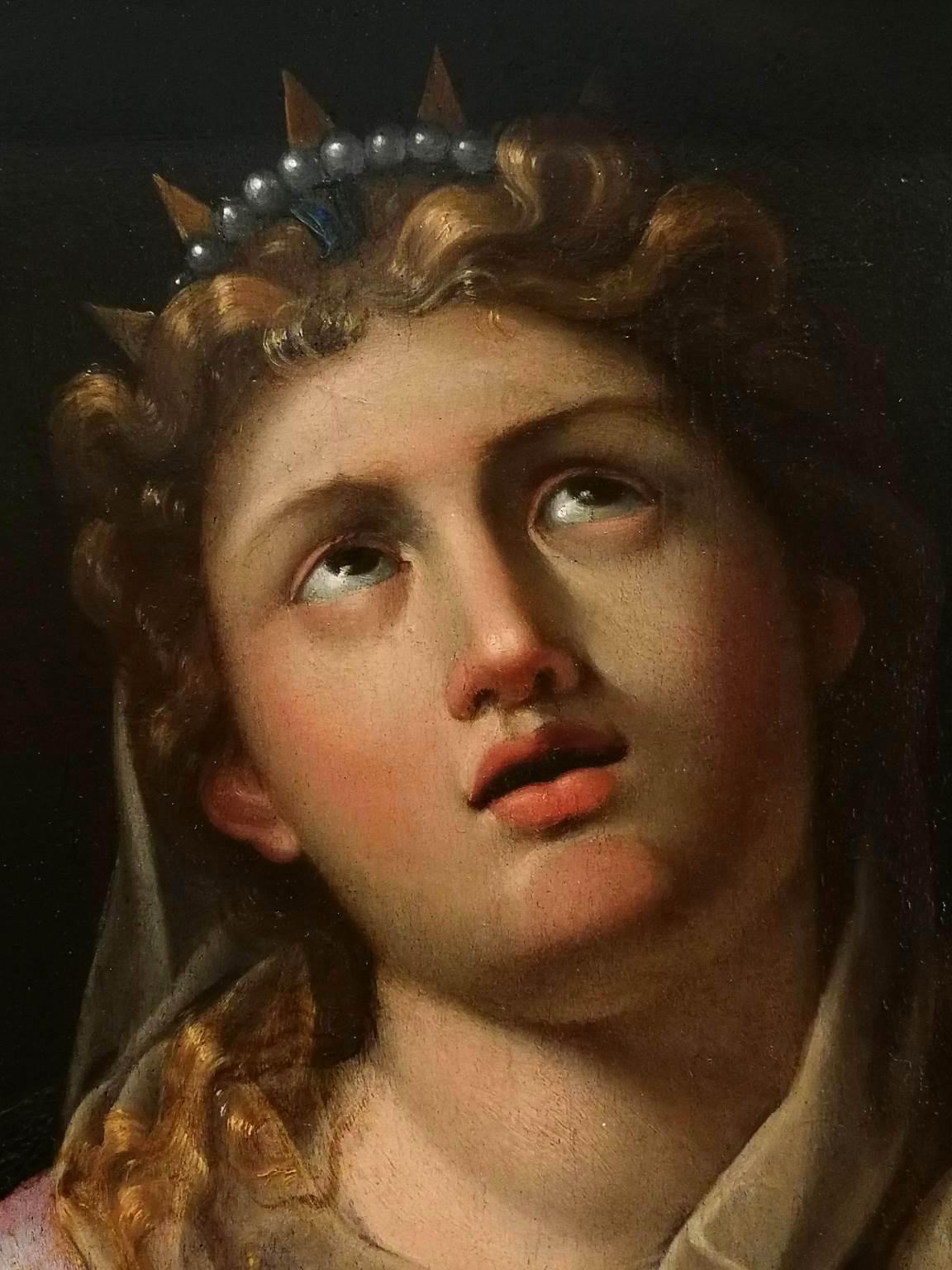 Dipinto figurativo religioso barocco classicista emiliano del seicento in vendita 3