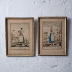 Antonio Maria Stagnon - Fashions of Piedmont, Italy Engravings, 1780