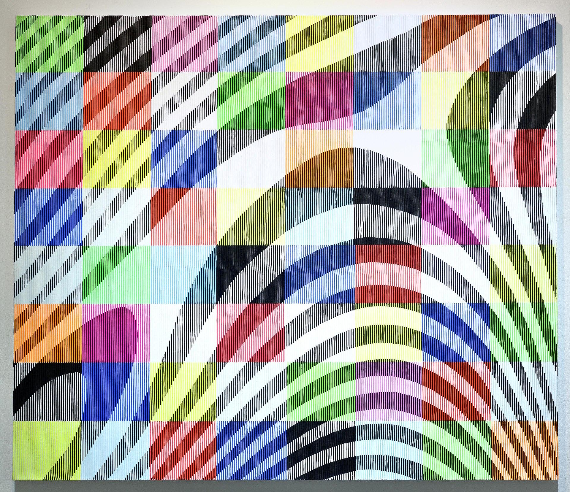 Leave your boots on! Contemporary OP ART trick of the eye - Mixed Media Art by Antonio Marra
