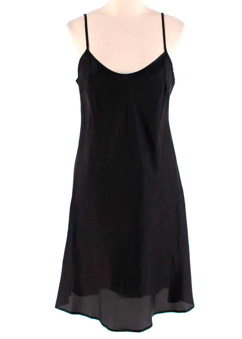 Women's Antonio Marras Floral Embroidered Sheer Black Dress - Us size 4 For Sale