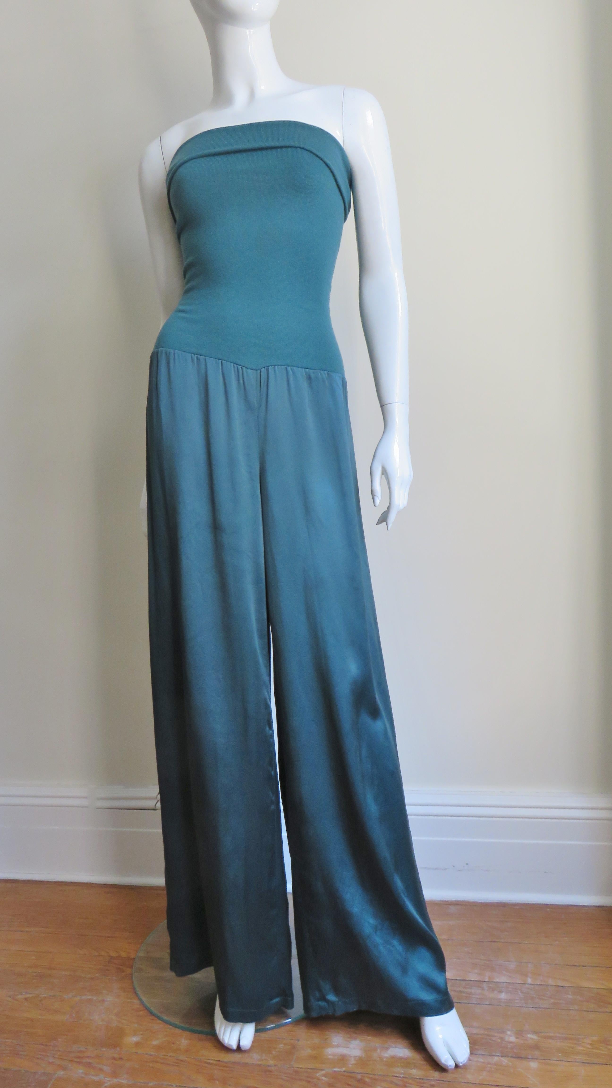 Antonio Marras New Silk High Waist Pants  In Good Condition In Water Mill, NY