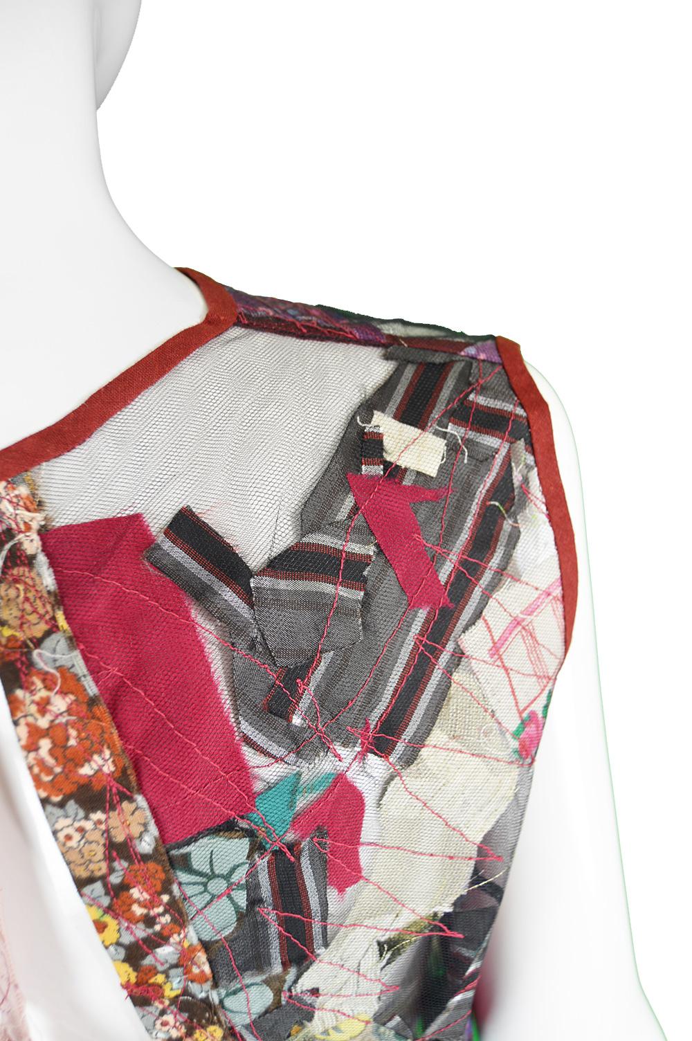 Antonio Marras Runway Artisanal Patchwork Sheer Tulle Top / Jacket, Spring 2000  In Excellent Condition In Doncaster, South Yorkshire