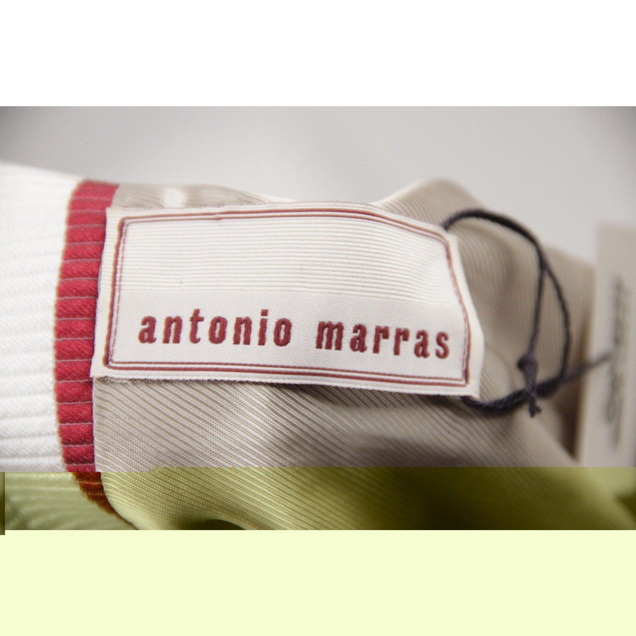 ANTONIO MARRAS Striped GrosGrain EMBROIDERED COAT w/ Zip Front SIZE 38 2