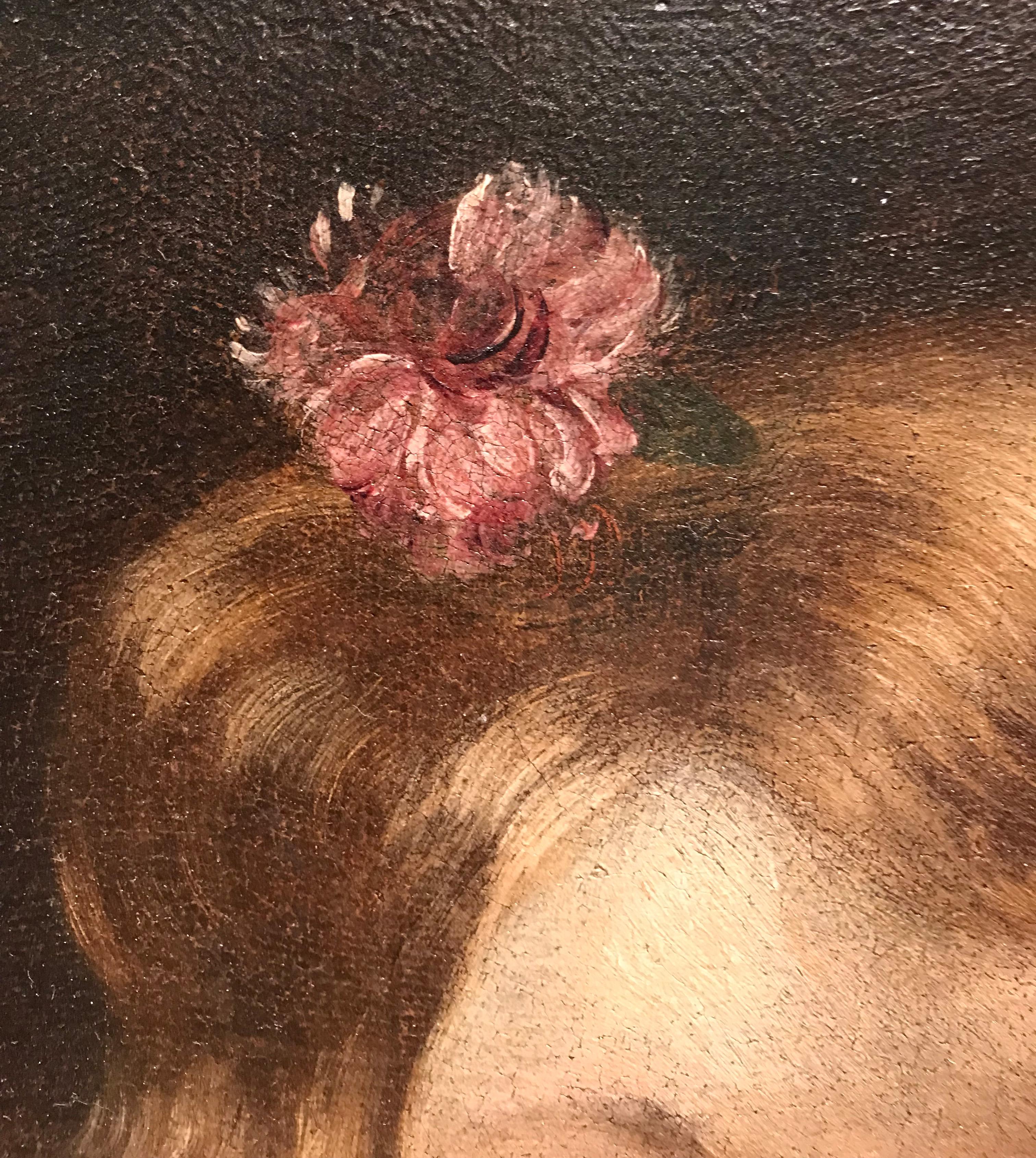 Portrait de petite fille avec chat d'Antonio Mercurio Amorosi, 18e siècle en vente 4