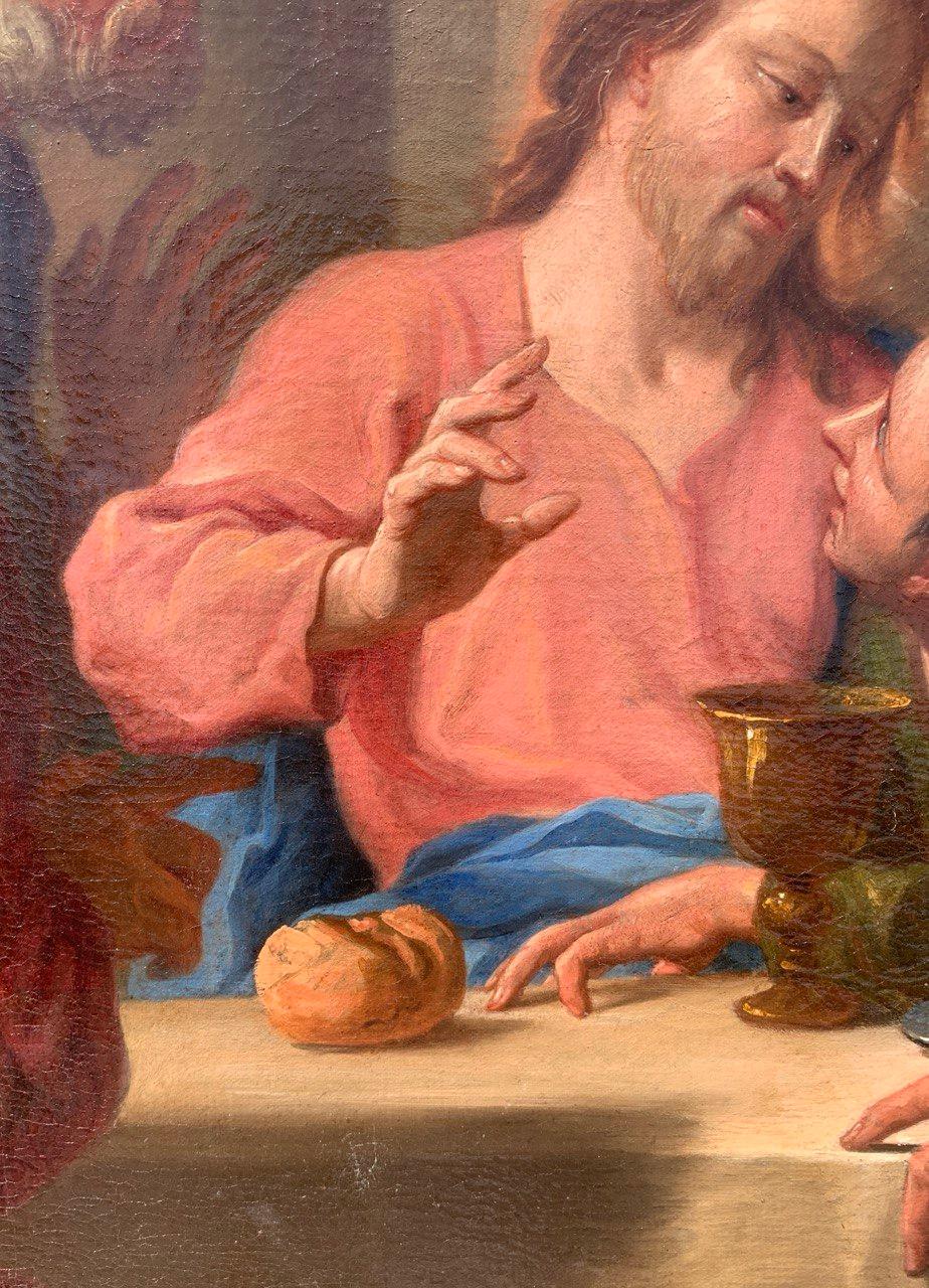 Antonio Molinari (Venetian) - Late 17th century figure painting - Last Supper For Sale 6