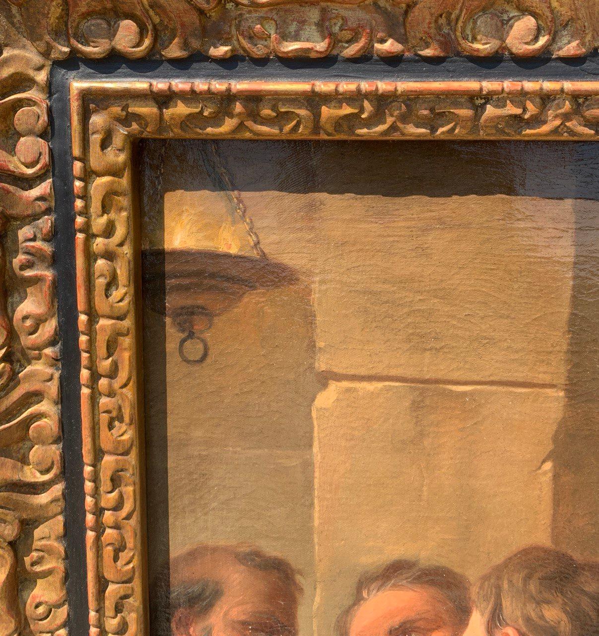 Antonio Molinari (Venetian) - Late 17th century figure painting - Last Supper For Sale 10