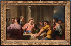 Antonio Molinari (Venetian) - Late 17th century figure painting - Last Supper