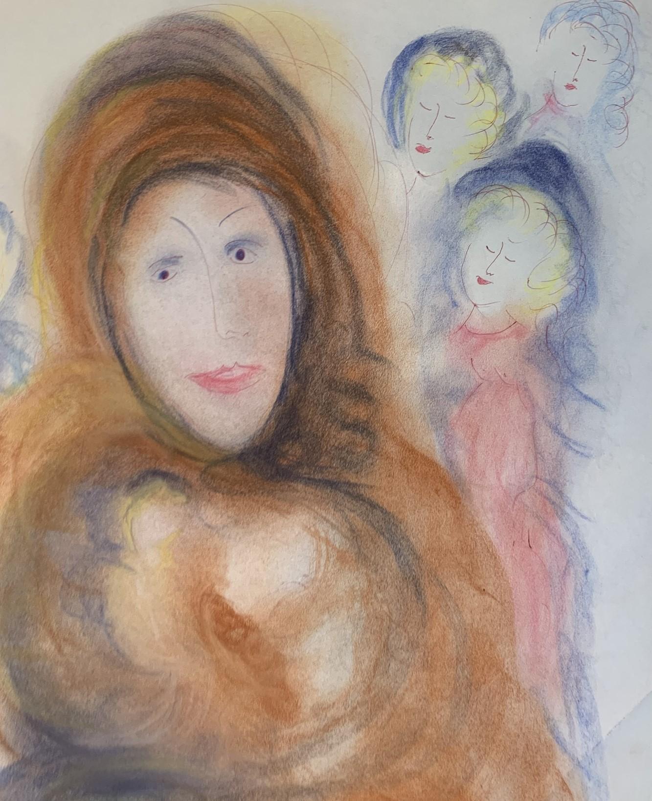 Mujer en un sueño. nr.1. Fantasía surrealista del pintor español Antonio Monasterio en venta 12