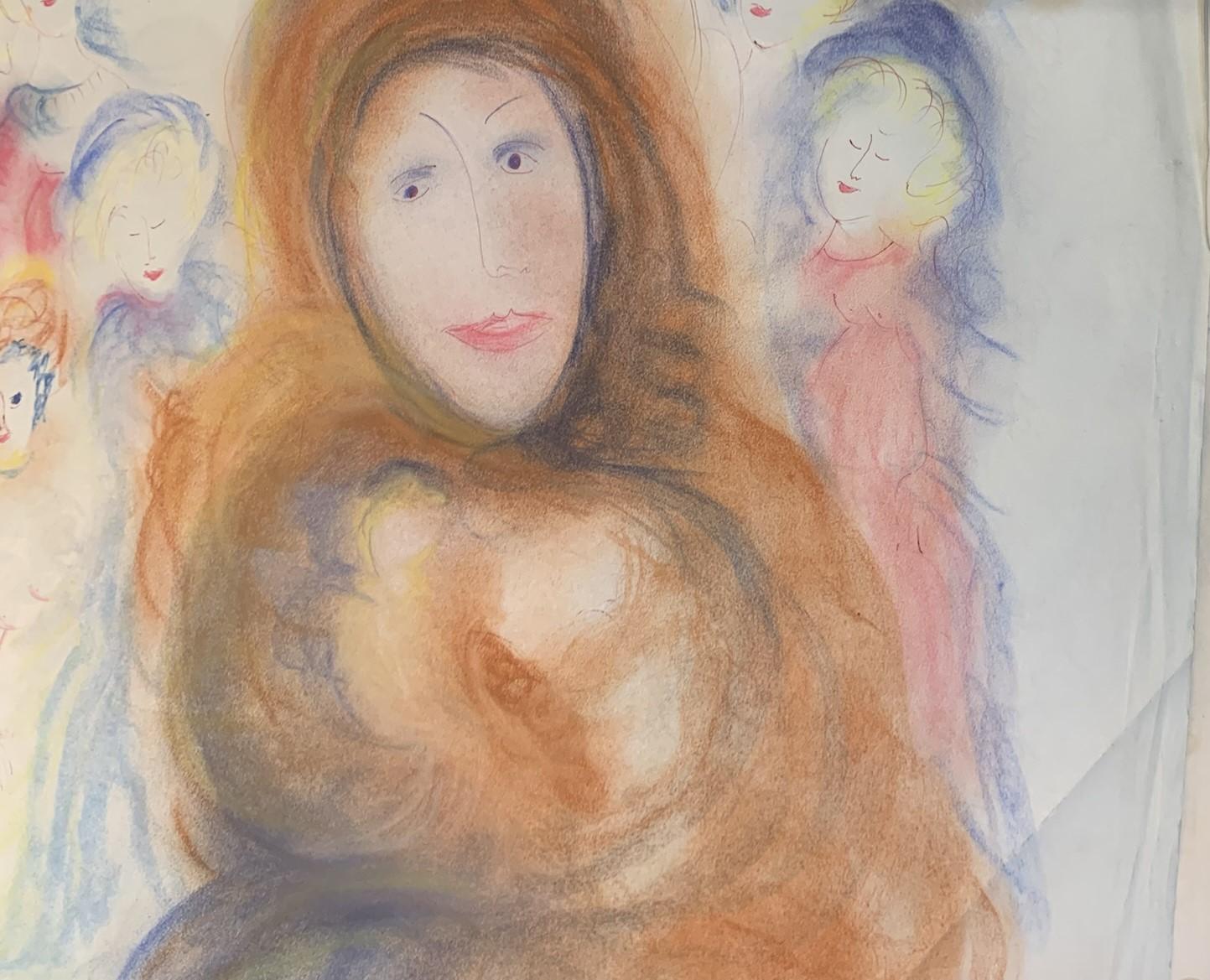 Mujer en un sueño. nr.1. Fantasía surrealista del pintor español Antonio Monasterio en venta 2