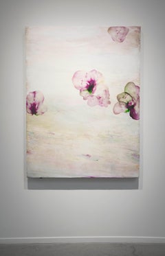 Antonio Murado, 'Sharon'  spanish abstract flower painting, oil on canvas