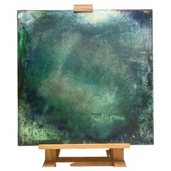 Antonio Murado Oil on Canvas, expressionist, blue , green Painting