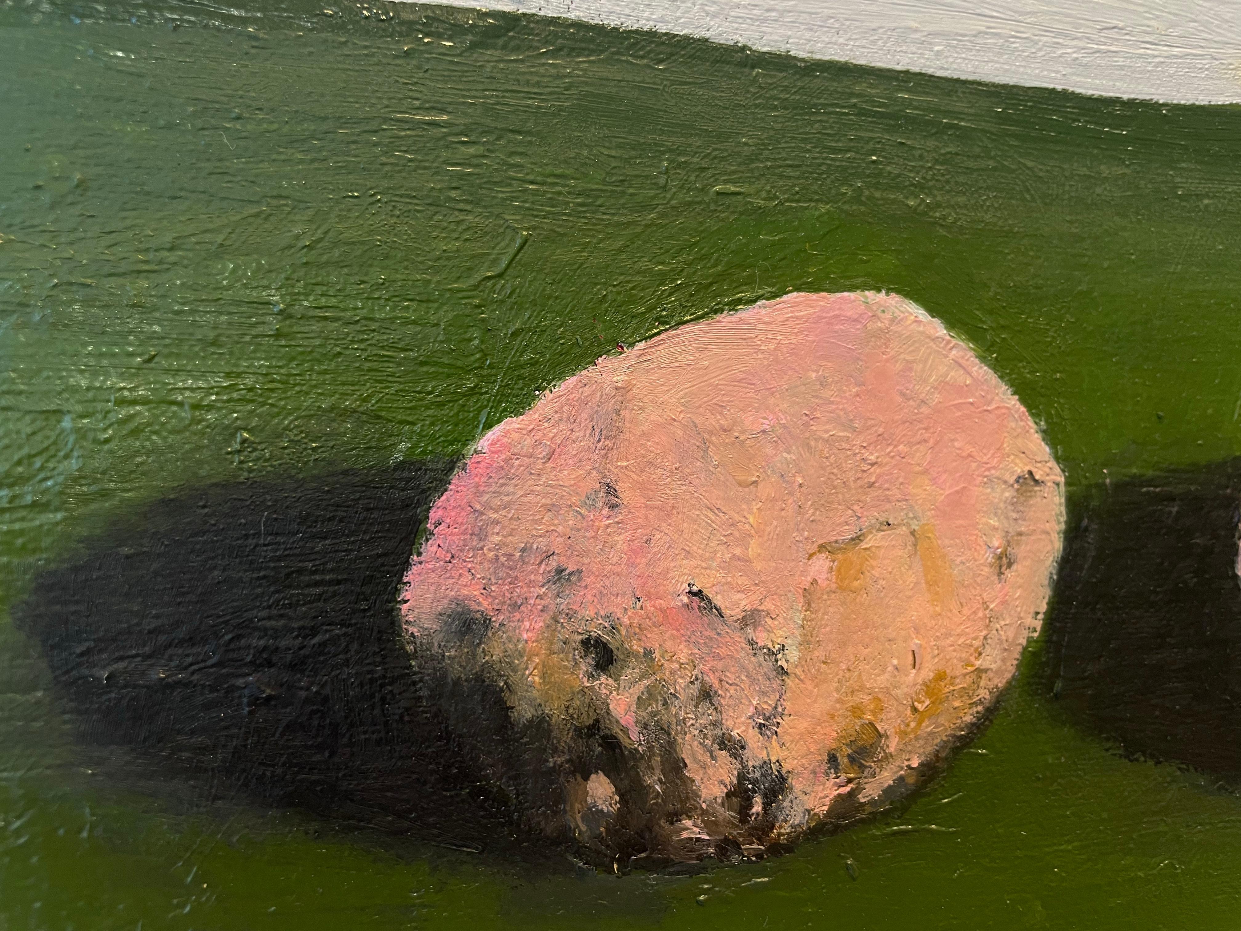 Angoscia e rassegnazione 79 - Figurative Painting Nero di Antonio Ortega