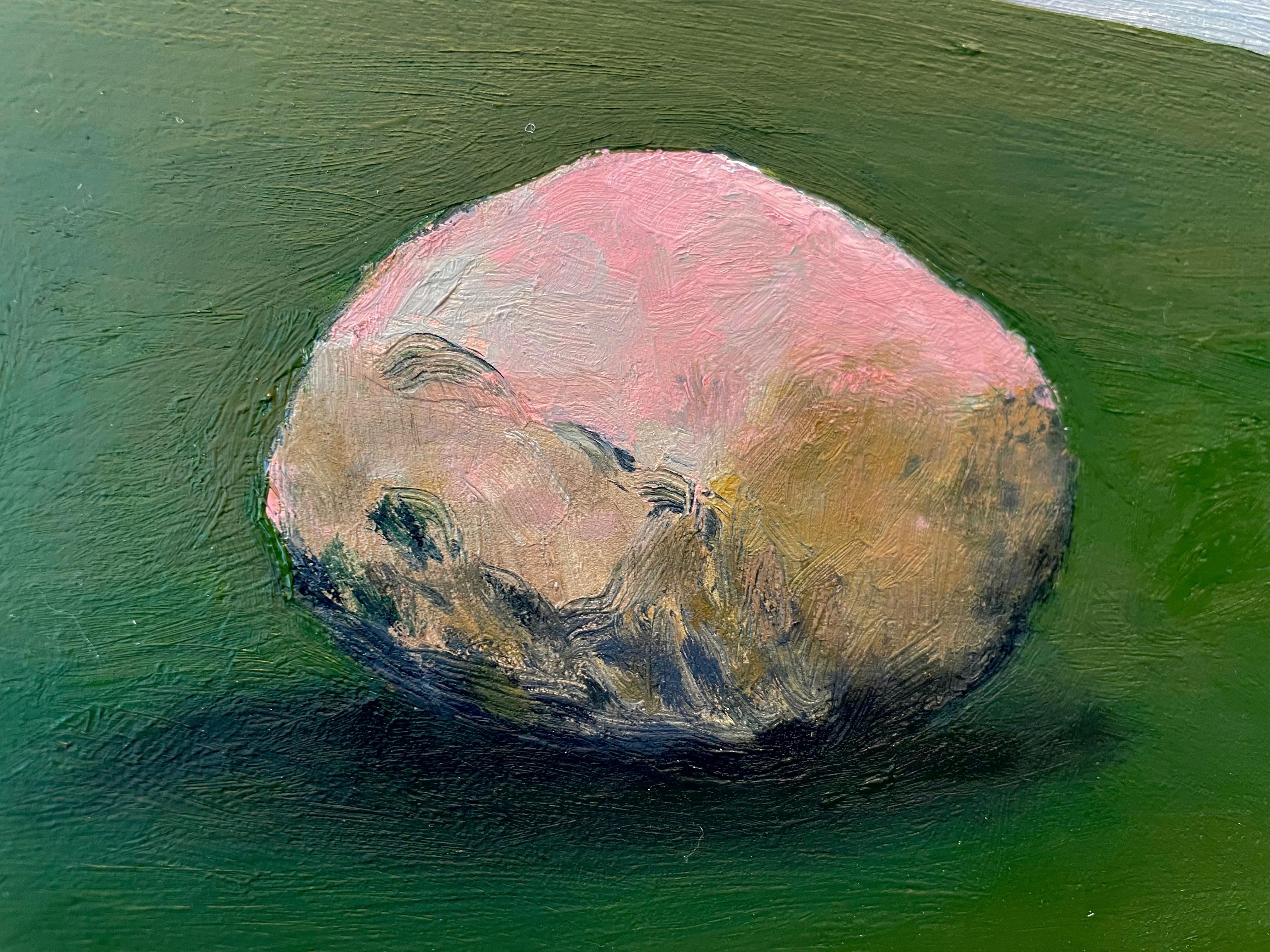 Anguish & Resignation 84 - Brown Landscape Painting by Antonio Ortega