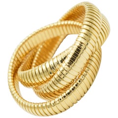 Antonio Papini 18 Karat Yellow Gold Crossover Bracelet, 887BX0060