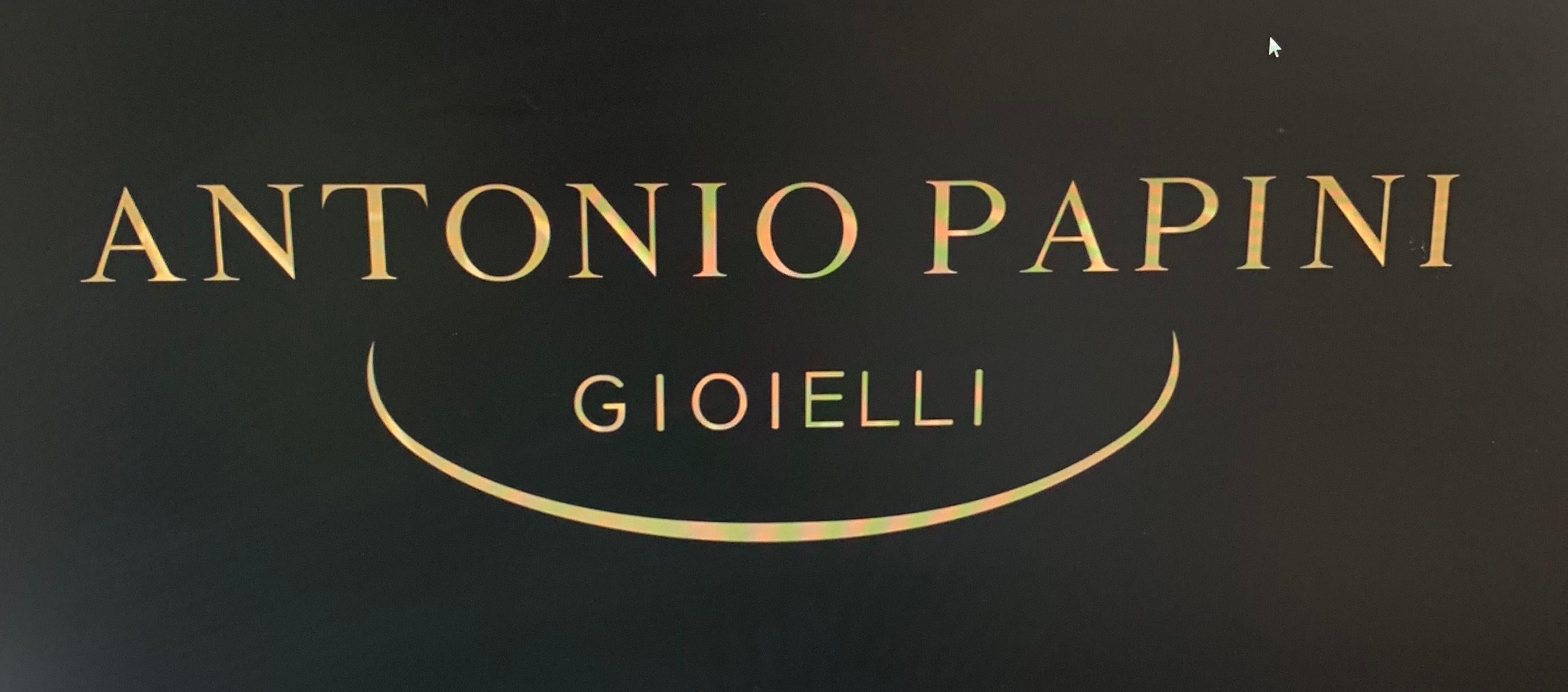 Women's Antonio Papini Gioielli 5 Strand DNA Choker Necklace 18 Karat Yellow Gold Italy