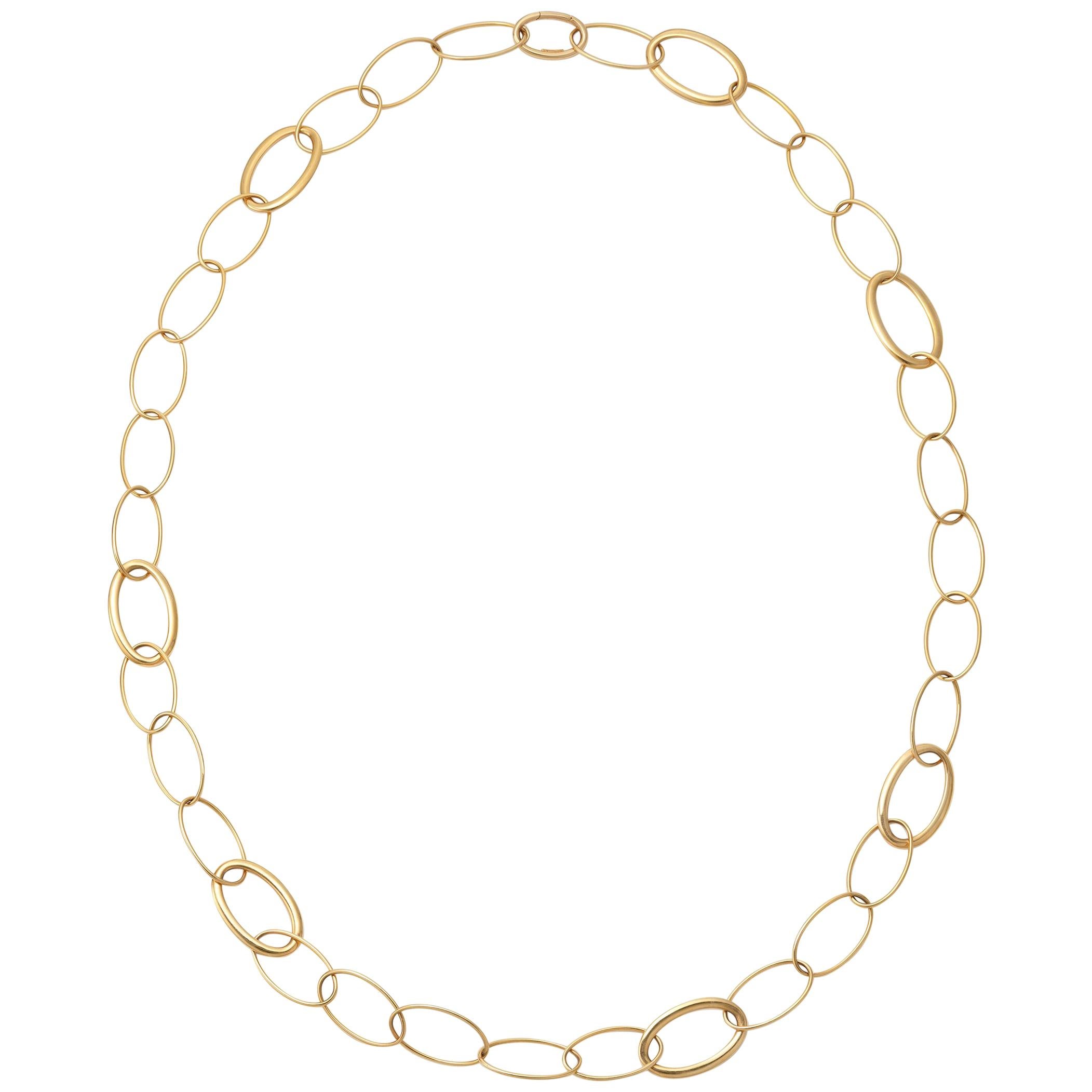Antonio Papini Yellow Gold Link Chain Necklace