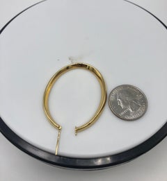 Antonio Papini Ridged Hoop Earrings