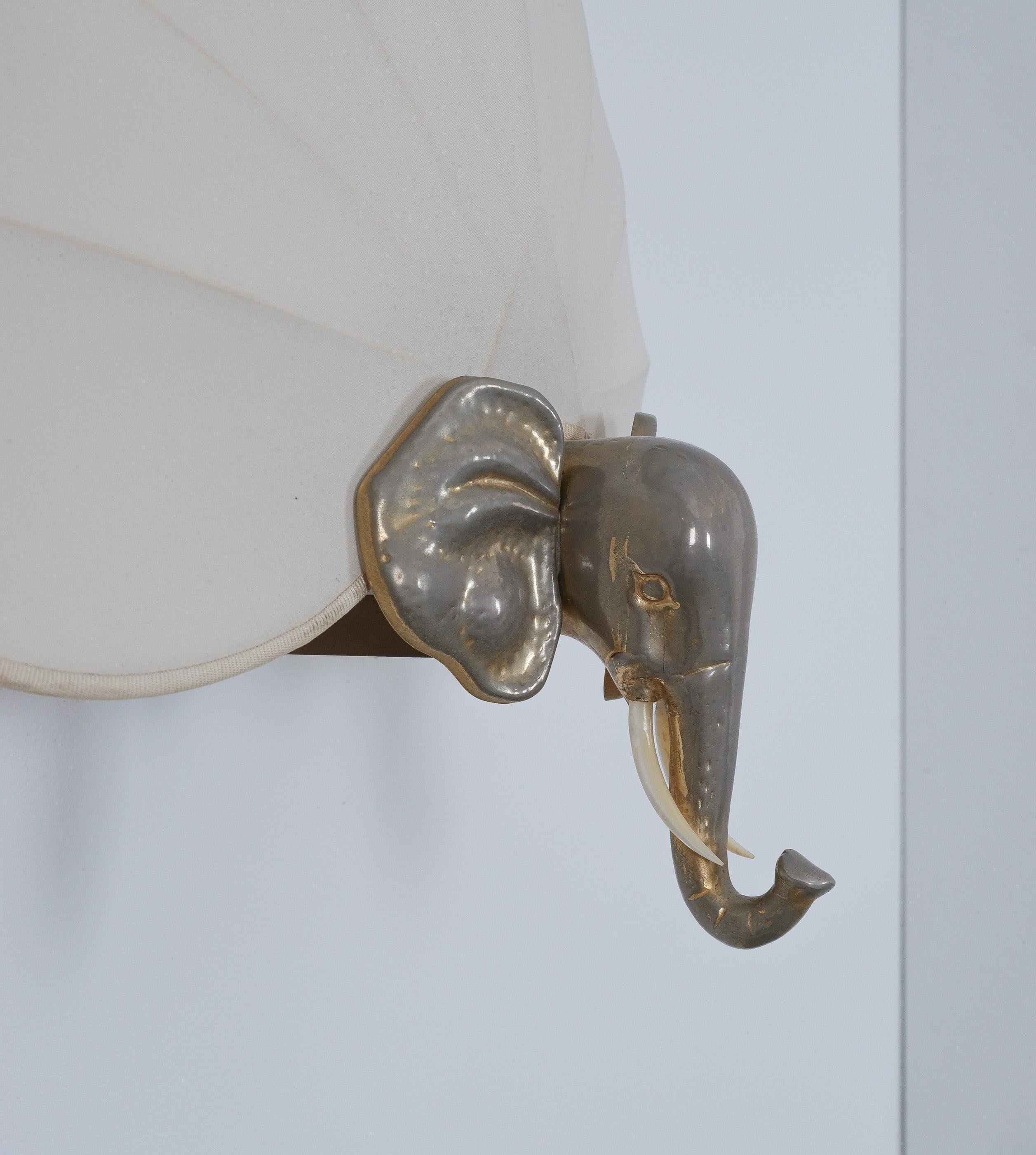 Antonio Pavia Elefant & Palme Große Wandleuchten, Italien, 1960 (Mitte des 20. Jahrhunderts) im Angebot