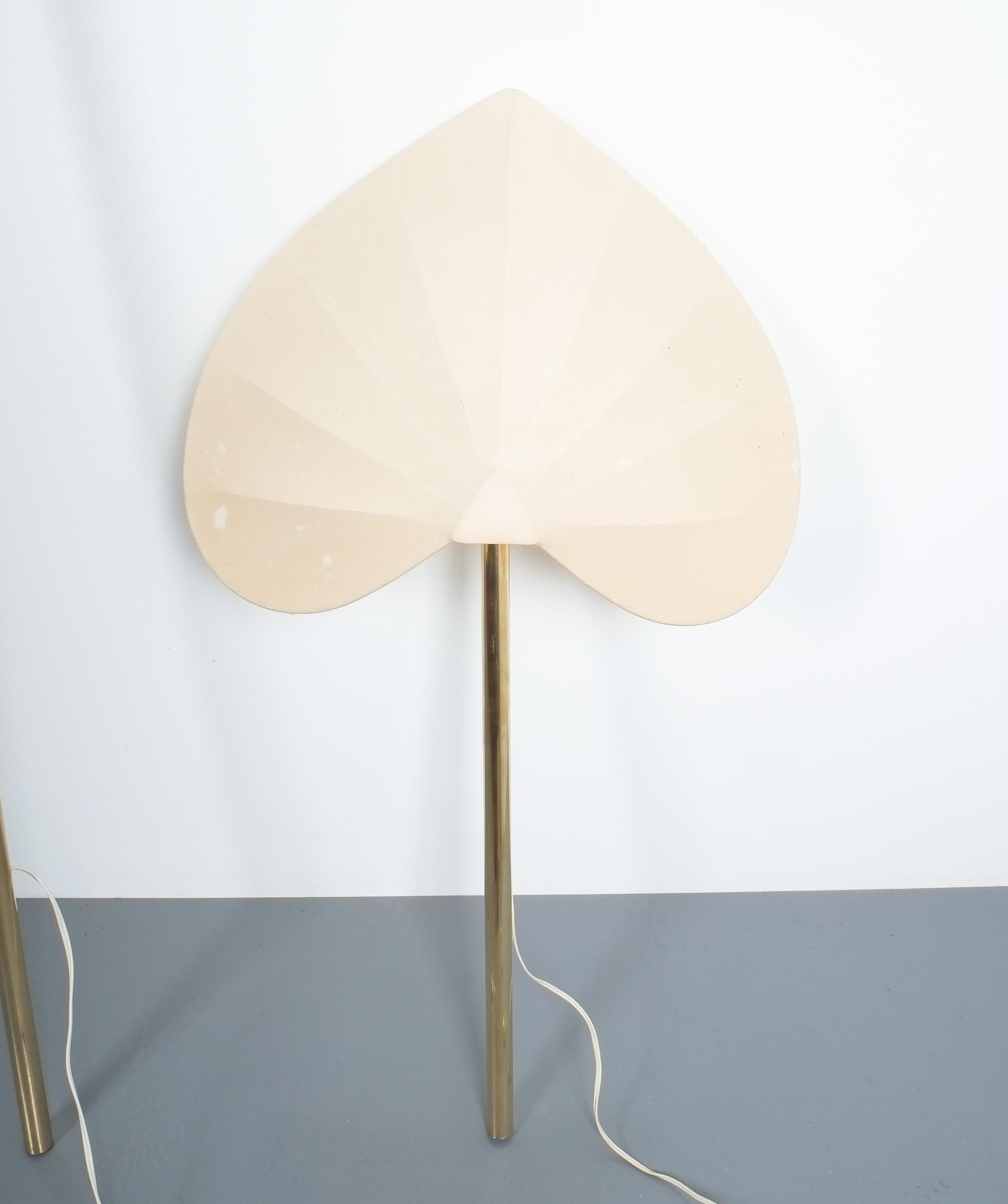 Fin du 20e siècle Antonio Pavia Ensemble de trois lampadaires ou appliques Laiton, Italie, vers 1970 en vente