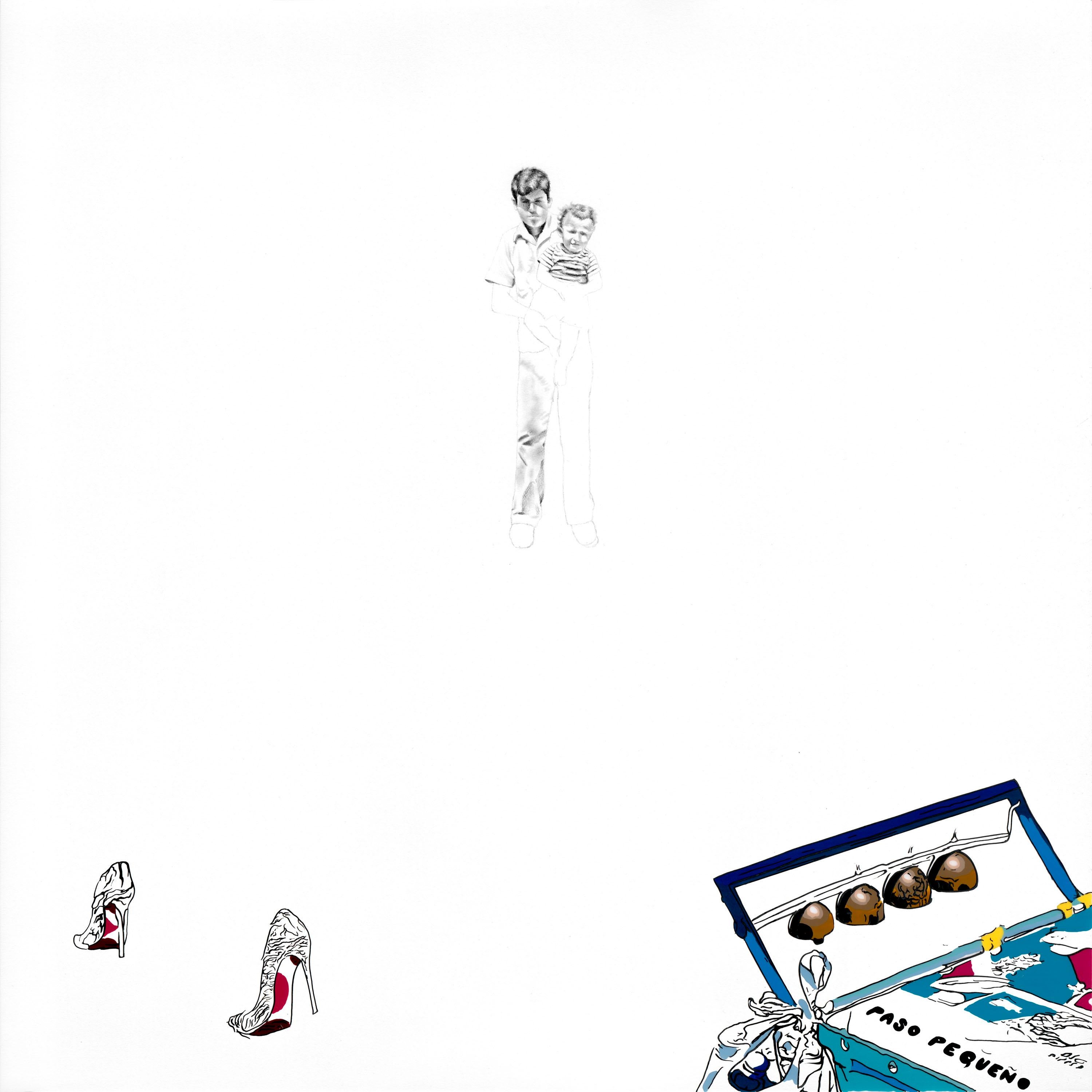 "El Bańo" (FRAMED) Painting 20.5" x 21" inch by Antonio Pelayo