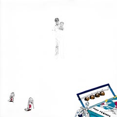 "El Bańo" (FRAMED) Painting 20.5" x 21" inch by Antonio Pelayo