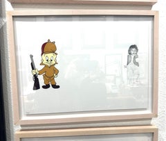 « El Fud » (FRAMÉ) Peinture 14,5" x 20" pouces d'Antonio Pelayo
