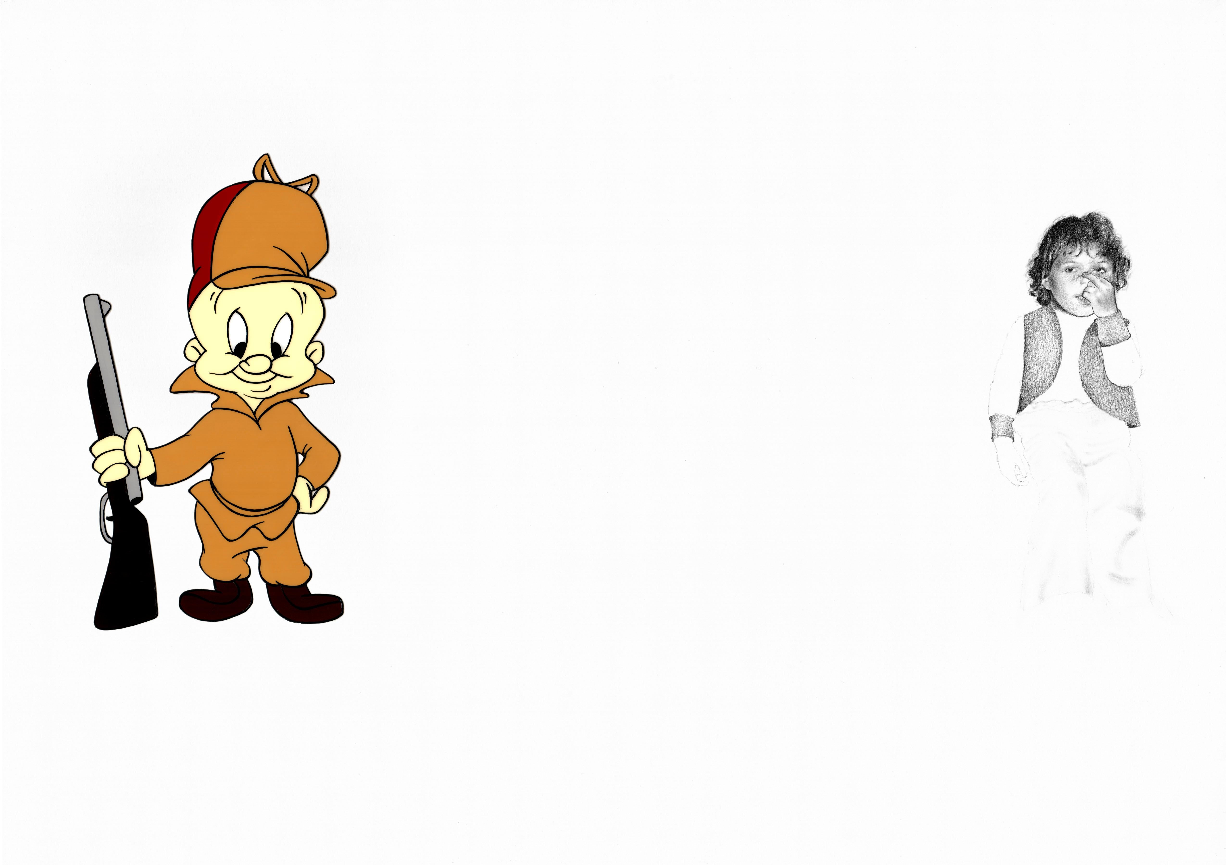 "El Fud" (FRAMED) Painting 14.5" x 20" inch by Antonio Pelayo