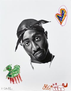 "LO HAGO YO MISMO" (ENMARCADO) Pintura Retrato 30" x 24" pulgadas por Antonio Pelayo