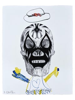 "I WANT TO WATCH CARTOONS" (FRAMED) Painting 30" x 24" inch by Antonio Pelayo