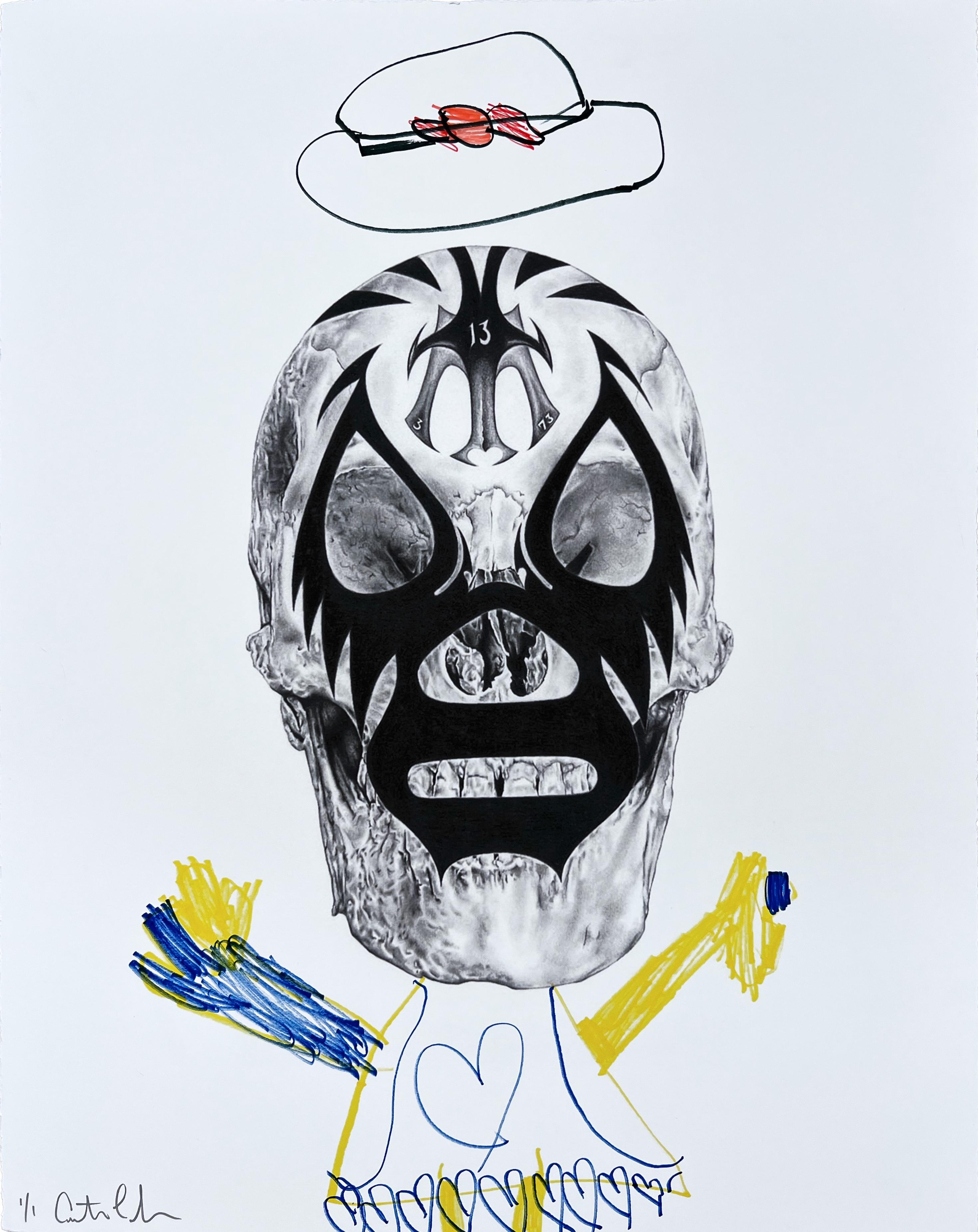 "QUIERO VER CARTOONES" (ENMARCADO) Pintura 30" x 24" pulgadas de Antonio Pelayo