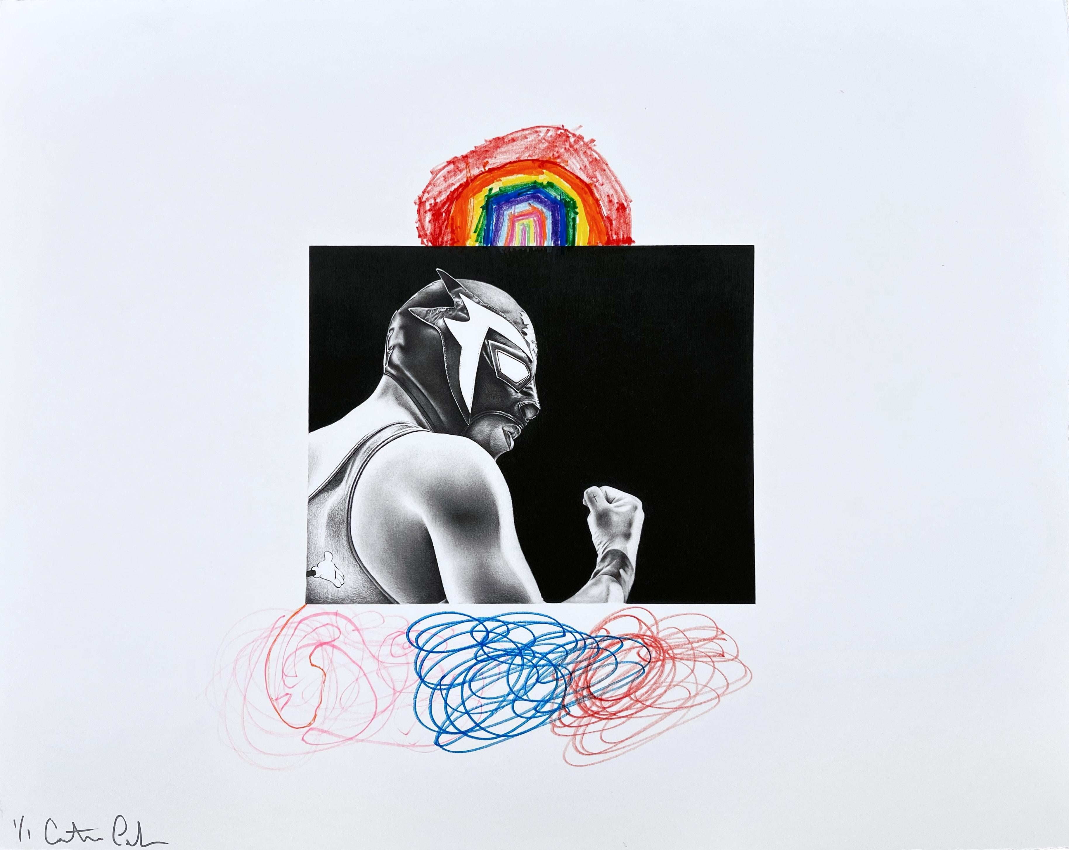 "¡DE NINGUNA MANERA JOSE!" (ENMARCADO) Pintura 24" x 30" pulgadas de Antonio Pelayo