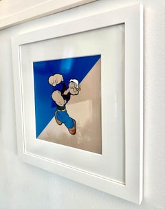 "Popeye" Painting (FRAMED) 20" x 20" inch by Antonio Pelayo