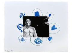 „WHY IS THE SKY BLUE?“ (FRAMED) Gemälde 24" x 30" Zoll von Antonio Pelayo