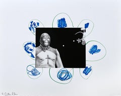 "¿POR QUÉ EL CIELO ES AZUL?" (ENMARCADO) Pintura 24" x 30" pulgadas de Antonio Pelayo