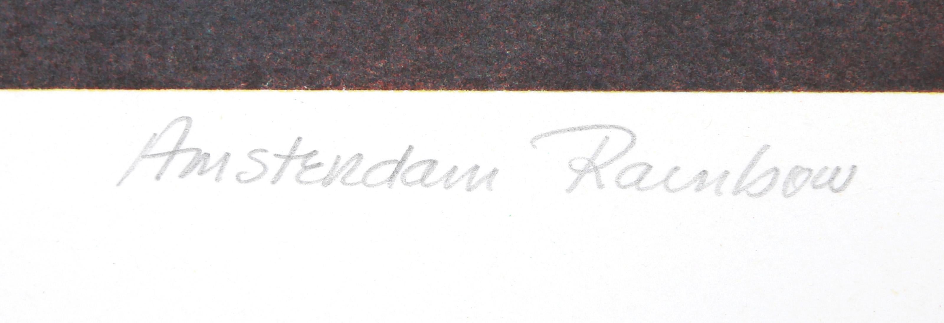 Amsterdam Rainbow, Surrealist Screenprint by Antonio Peticov For Sale 2