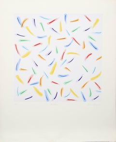 Light Explosion I, Abstract Minimalist Lithograph by Antonio Peticov