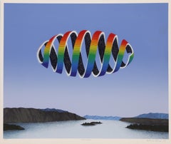 Mitocondria, Surrealist Screenprint by Antonio Peticov