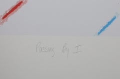 Passing By I, Abstrakte minimalistische Lithografie von Antonio Peticov