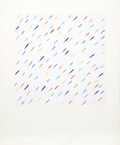Passing By II, Abstract Minimalist Screenprint by Antonio Peticov