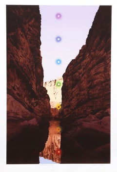 Antonio Peticov - Cañón de Santa Elena, serigrafía surrealista de Antonio Peticov Cañón de Santa Elena, serigrafía surrealista de Antonio Peticov