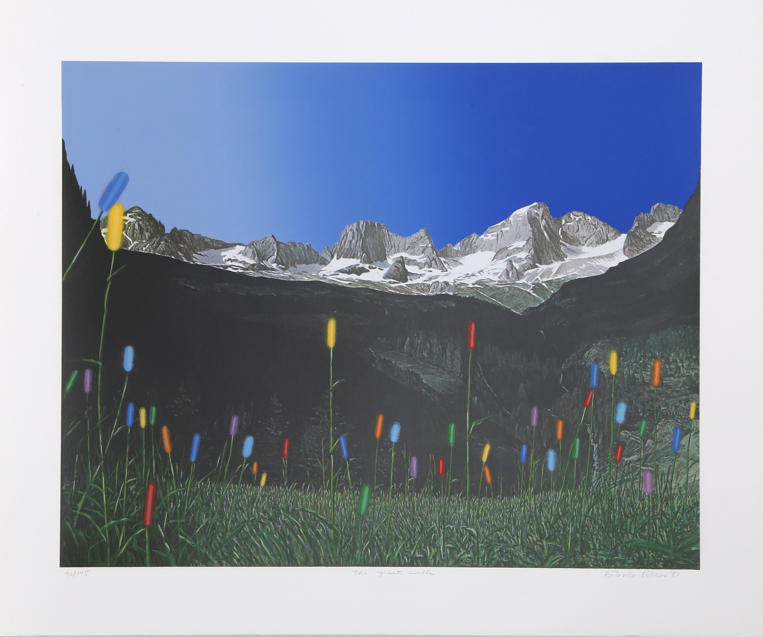 The Great Circle, Surrealist Screenprint by Antonio Peticov